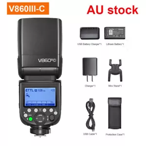 Godox V860III-C TTL HSS Speedlite Camera Flash Li-on Battery for Canon - Picture 1 of 7