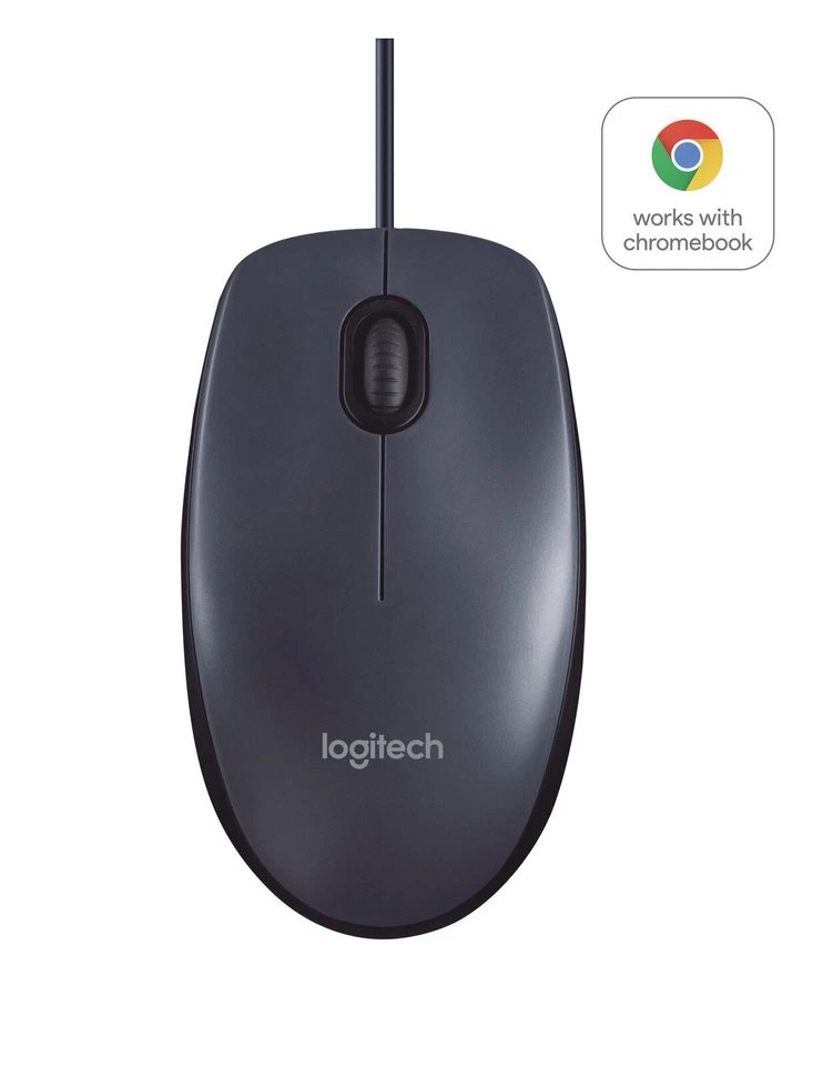 Logitech B100 Optische Maus 3 Tasten - Schwarz (910-003357)