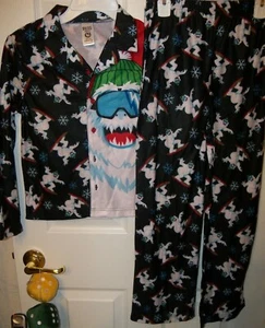 Snow Monster Abominable Flame Resistant 2 Piece Pajama PJ Set Boys Size 4 NWT - Picture 1 of 1