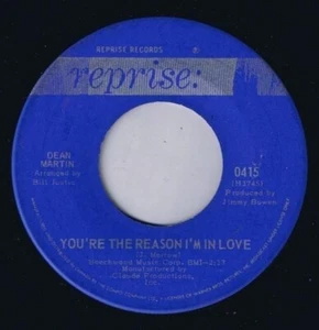 Dean Martin You're The Reason I'm In Love 45 Vinyl I Will - Picture 1 of 2