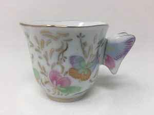 Baum Formalities Butterfly Handle Demitasse Tea Cup Gold Trim Coffee - Picture 1 of 11