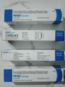 Persol Forte Cream 10%Benzoyl Peroxide + Precipitated 5% Sulphur . 30gm - Picture 1 of 2