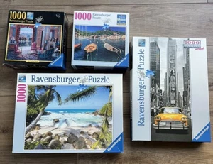 Ravensburger 1000 Piece Puzzles 100% COMPLETE Lot of 4 - Picture 1 of 6