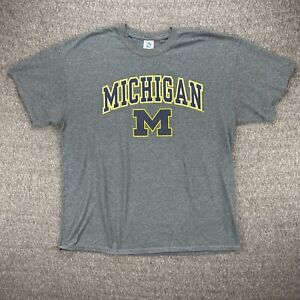 Michigan Wolverines Shirt Mens XL Gray Athletic College Football NCAA Sports