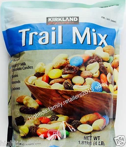 Kirkland Trail Mix Almonds Cashews Peanuts Raisins M&M's Chocolate USA, 4 pounds - Picture 1 of 4