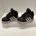 Adidas Shoes Boys 6K Kids Hoops 2.0 Mid Black White Red Athletic Sneakers