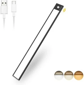 LED Under Cabinet Lights 12‘’ Dimmable Closet Light Motion Sensored Rechargeable - Picture 1 of 12