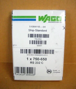 WAGO 750-650, RS-232 C Serial Interface,  Sealed Box - Picture 1 of 1