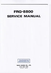 Manual de servicio instrucciones para Yaesu FRG-8800 - Imagen 1 de 1