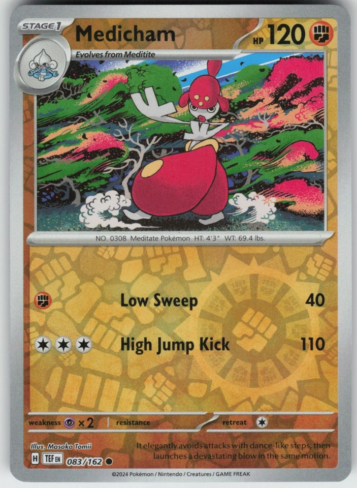 Reverse Holo Medicham 083/162 Common SV05: Temporal Forces NM - Image 1 of 1