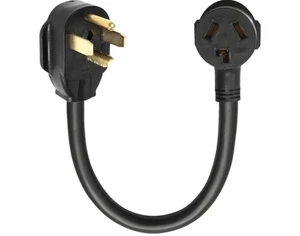 Dryer Adapter Cord Xuanhua XN1430P-A Black Nema 14-30P 3-Pole 4-Wire Plug - Picture 1 of 6