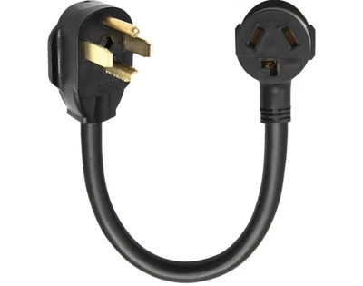 Dryer Adapter Cord Xuanhua XN1430P-A Black Nema 14-30P 3-Pole 4-Wire Plug - Image 1 of 4