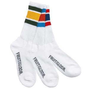 Fruit of the Loom Socks 3P Pack Crew Length FTL American Bline Men s 161568 174 - Picture 1 of 3