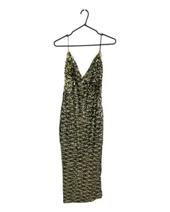 New ELIYAH THE LABEL Black Midi Krystal Dress S for Women with Sequin Embellishm - Picture 1 of 5
