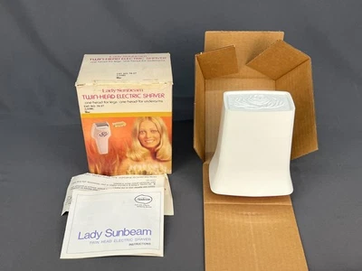 Nueva/NUEVA De Colección Lady Sunbeam Afeitadora Eléctrica Doble Cabeza para Mujer en Caja Original Foto 1 de 4