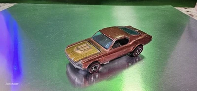 Mustang Hot Wheels Redline Personalizado Vintage 1968 Original Cobre Marrón Interior Foto 1 de 4