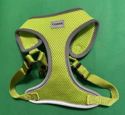 Arnés ajustable reflectante suave Coastal Pet Comfort para perros sin tirar pequeño verde Foto 1 de 4