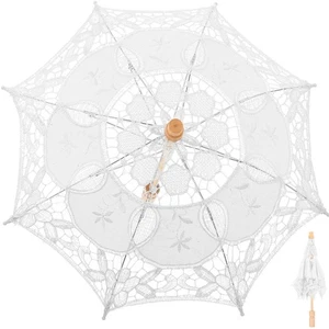 Lace Flower Umbrella Umbrellas for Weddings Mother Bridesmaid Table - Picture 1 of 12