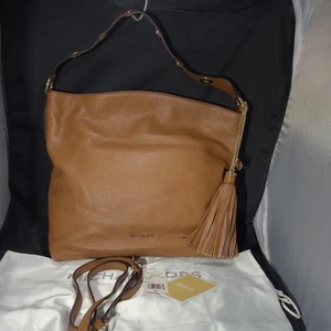 ๐ฅ New Michael Kors Brooklyn Large Pebbled Leather Shoulder Bag - Luggage Brown - Picture 1 of 13