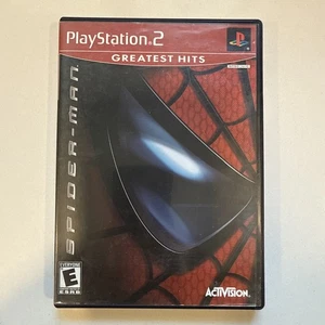 Spider-Man (Sony PlayStation 2, 2002) Black Label W Manual - Picture 1 of 5
