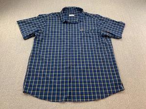 Camisa Columbia Omni Shade Performance Abotonada XL Azul Cuadros Elastizada Exterior - Imagen 1 de 14