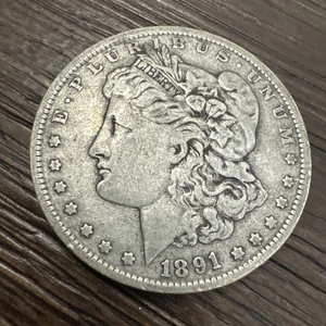 Dólar de plata Morgan 1891-O - 90 % plata verificada - Nueva Orleans como nuevo RARO - Imagen 1 de 14