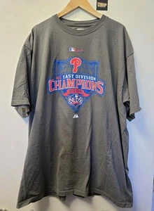 Camiseta 2009 Philadelphia Phillies NL East Division Champs XL MLB Majestic - Imagen 1 de 6