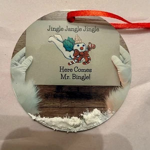 Mr. Bingle Ornament NEU Jingle Jangle Jingle mit Weihnachtsmannhänden - Bild 1 von 1