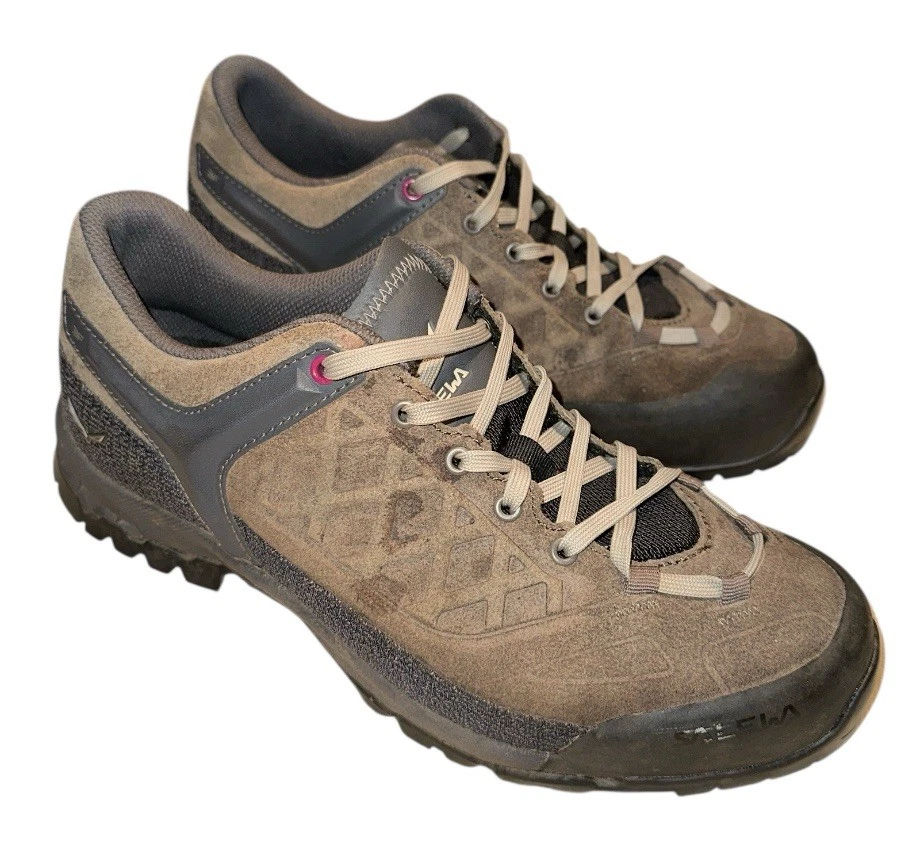 Туфли туристические женские Salewa WS Trektail 8,5 США Falcon серые красные луковые подошва Vibram - Изображение 1 из 4