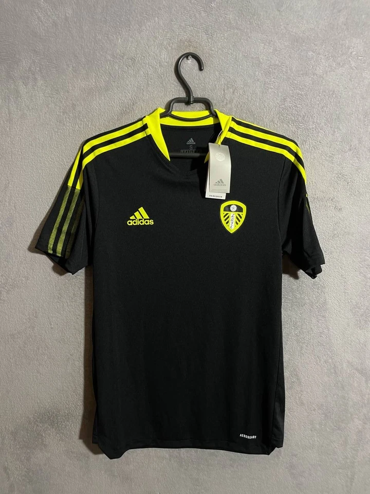 Leeds United Training Jersey Football Soccer Shirt Adidas HA0259 Trikot Men SZ S