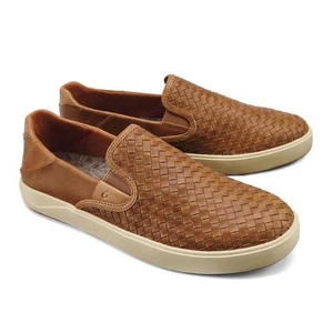 Olukai New in Box 2025 Men's Leather Lae‘ahi Lauhala Size 11 - Picture 1 of 10