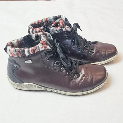 Botas de invierno Remonte Tex marrón forradas de vellón al tobillo para mujer talla 38 Foto 1 de 4