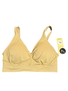 NWT Truekind Shapermint Nude Tan SZ M Everyday Essential Throw-On Wirefree Bra - Picture 1 of 5