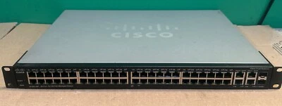 Cisco SF300-48P 48-Port 10/100 PoE Rack Mountable Managed Network Switch - Image 1 of 4