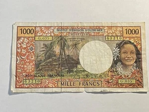Billet Institut D'émission D'outre Mer 1000 Francs (L46/2) - Picture 1 of 2