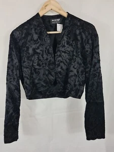 Damen Bolero Kurzblazer Glitzer Oberteil kurz Gr. M - Bild 1 von 4