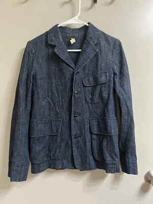 Chaqueta Chaleco Dosa Algodón Azul Lavado Talla 2 (artículo B18) Foto 1 de 4