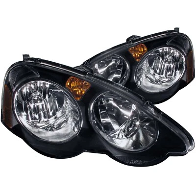 ANZO 121209 for 2002-2004 Acura Rsx Crystal Headlights Black - Image 1 of 4