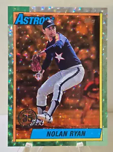 2025 Topps Series 1 Nolan Ryan 1990 ORANGE CRACKLE FOILBOARD SSP /25 Card Clean! - Picture 1 of 2