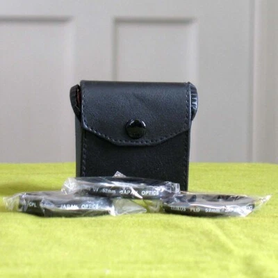 3 Zeikos 52mm Filters - 1 UV, 1 CPL, 1 FLD & NEW SEALED in Bags w/ Case JAPAN - Image 1 of 3