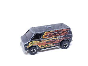 1974 Hot Wheels Super Van - Black - Flying Colors #2 - Loose (1A)