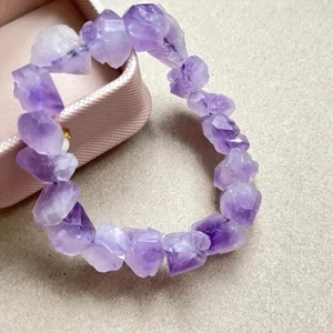 1 Kraft-Armband Amethyst -elastisch Heilstein - Bild 1 von 4