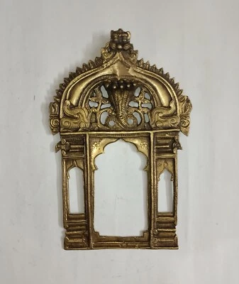 Marco tradicional Ram Darbar decoración de pared latón Yali Prabhavali decoración de pared AJ114 Foto 1 de 4