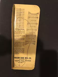 Vintage Mason Shoe Mfg. Foot Measure Device, Metal, Accessory, Chippewa Falls - Picture 1 of 4