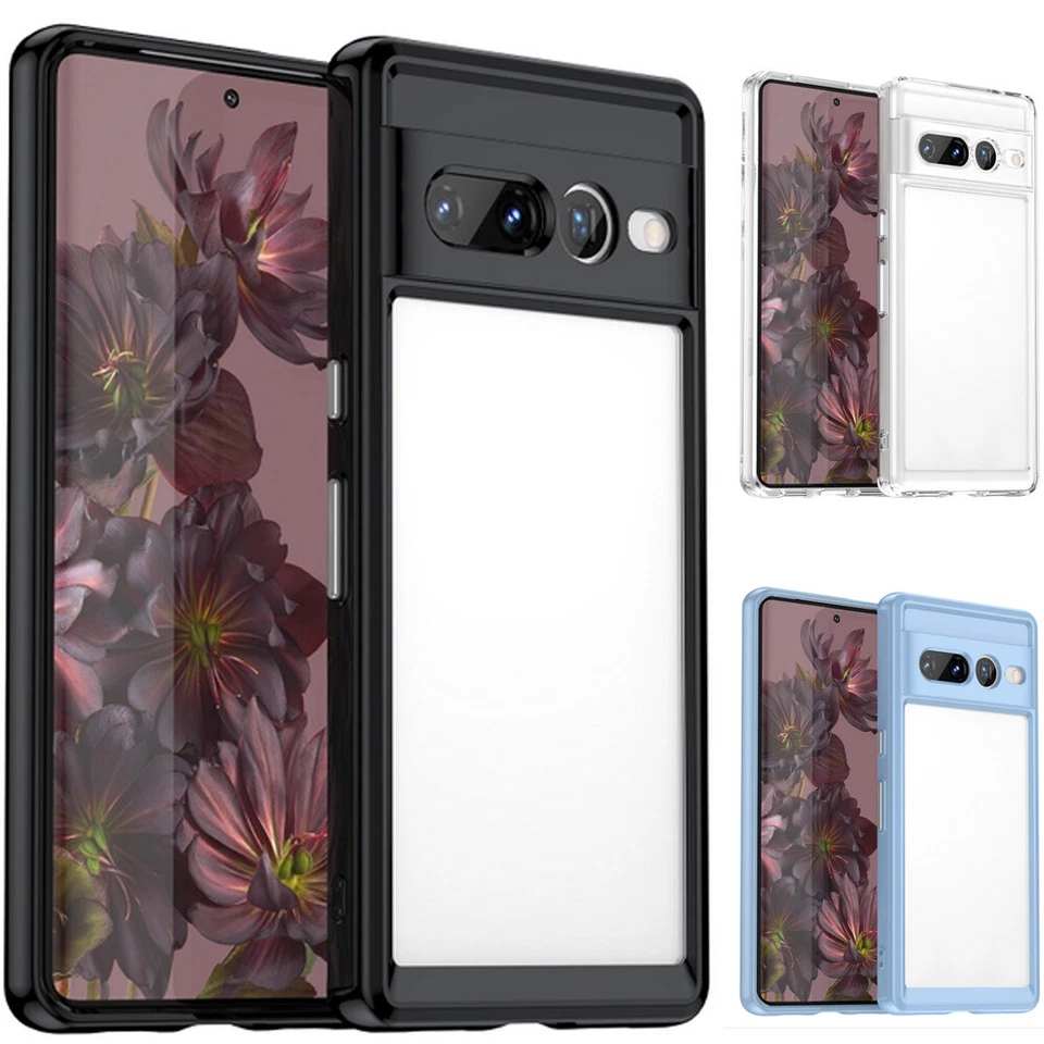 2in1 Pellicola+Custodia per Google Pixel 7 Pro Hybrid Clear cover acrilico+TPU - Immagine 1 di 1