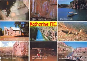 Katherine NT Multi View Postcard. Vintage 70s 80s Aboriginal Crocodile Gorge Old - Picture 1 of 2