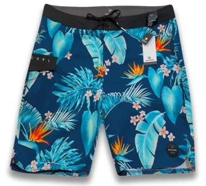 Rip Curl Hi Cove Stretch Board Shorts - NWT Mens Size 32 Blue / Multi - 42742-N5 - Picture 1 of 2