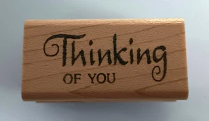 Thinking Of You Rubber Stamp - Picture 1 of 6