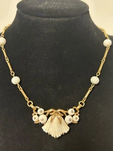 Vintage Alfred Philippe Trifari Beau Belles Halsband Halskette geformter Kunststoff 1950 - Bild 1 von 10