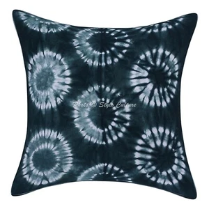Handwoven Home Decor Cushion Decorative Tie Dye Shibori Pillow Cover Case - Picture 1 of 6